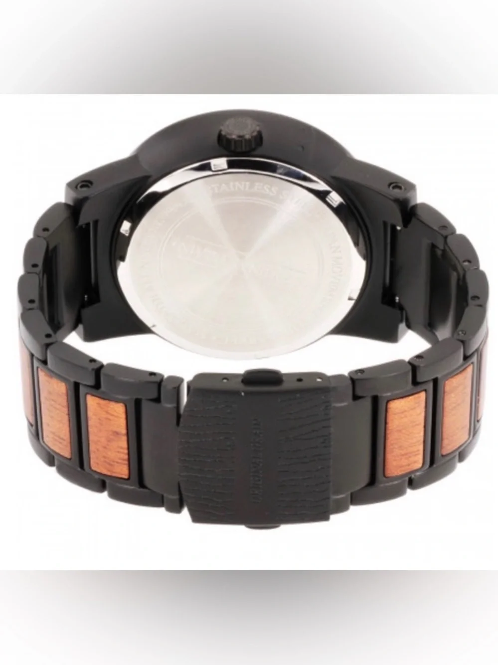 Original Grain Men's‎ Sapele Barrel Black Dial Scuffed Needs Battery